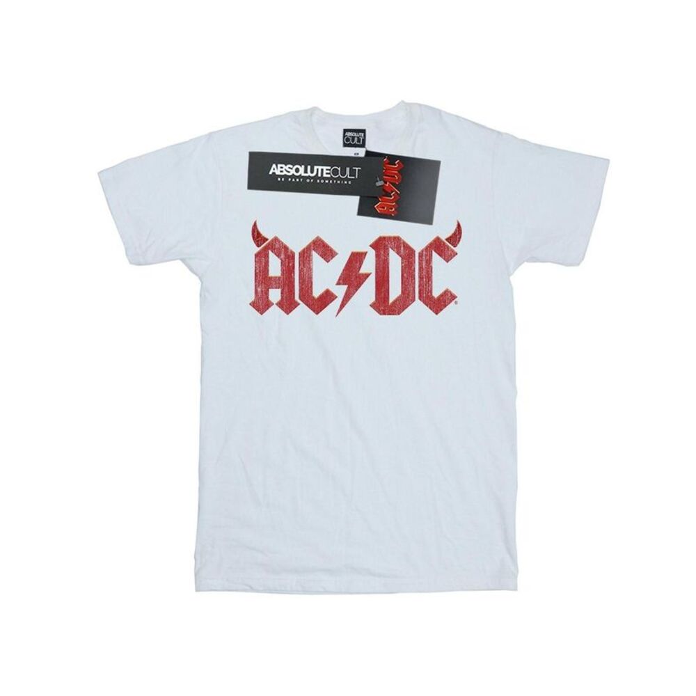 AC/DC Boys Horns Logo T-Shirt / White